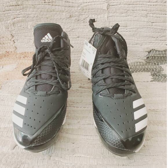 NIB Adidas Icon Bounce Mid Height Baseball Metal Cleat  Size 7.5 - Picture 3 of 12